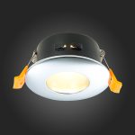 ST213.108.01 Св-к встр. Хром GU10 1*50W  IP44 D84xH50 220V Без ламп Встраиваемые светильники — изображение 2