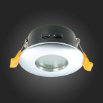 ST213.108.01 Св-к встр. Хром GU10 1*50W  IP44 D84xH50 220V Без ламп Встраиваемые светильники — изображение 5