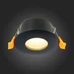 ST213.408.01 Св-к встр. Черный GU10 1*50W  IP44 D84xH50 220V Без ламп Встраиваемые светильники — изображение 2