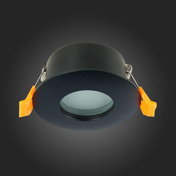 ST213.408.01 Св-к встр. Черный GU10 1*50W  IP44 D84xH50 220V Без ламп Встраиваемые светильники — изображение 5