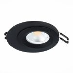 ST216.408.01 Св-к встр. Черный GU10 1*7W IP20 D100xH23 220V Без ламп Встраиваемые светильники — изображение 5