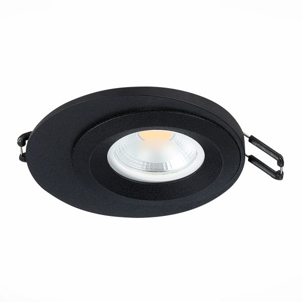 ST216.408.01 Св-к встр. Черный GU10 1*7W IP20 D100xH23 220V Без ламп Встраиваемые светильники — изображение 5