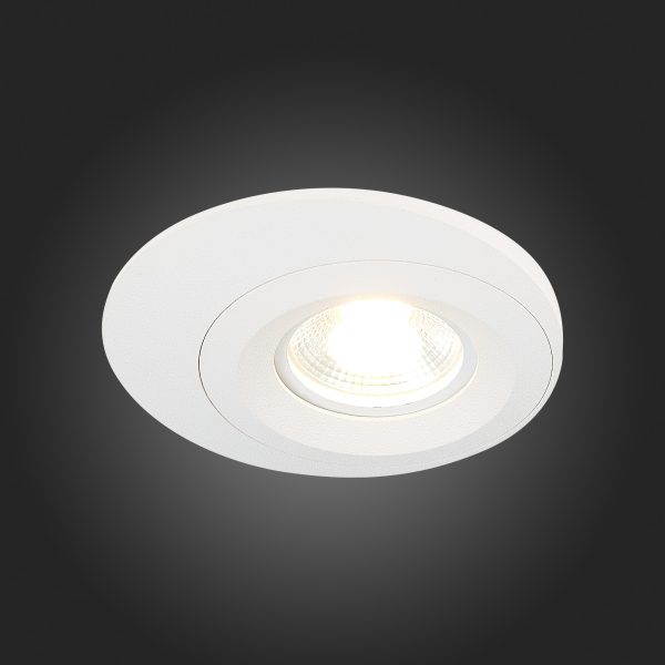 ST216.508.01 Св-к встр. Белый GU10 1*7W IP20 D100xH23 220V Без ламп Встраиваемые светильники — изображение 2