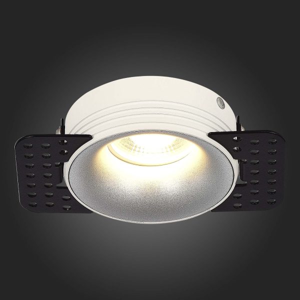 st218.518.01-sv-k-vstr.-belyj-gu10-150w-ip20-d78xh30-165-265v-bez-lamp-vstraivaemye-svetilniki-1 ST218.518.01 Св-к встр. Белый GU10 1*50W  IP20 D78xH30 165-265V Без ламп Встраиваемые светильники — изображение 2