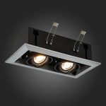 ST250.148.02 Св-к встр. Черный GU10 2*50W  L245xW126xH70 220V Без ламп Встраиваемые светильники — изображение 2