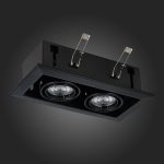 ST250.448.02 Св-к встр. Черный GU10 2*50W  L245xW126xH70 220V Без ламп Встраиваемые светильники — изображение 5