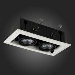 ST250.548.02 Св-к встр. Черный GU10 2*50W  L245xW126xH70 220V Без ламп Встраиваемые светильники — изображение 5