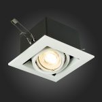 Белый GU10 1*50W  IP20 L126xW126xH70 220V Без ламп Встраиваемые светильники