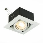 ST250.558.01 Св-к встр. Черный, Белый GU10 1*50W  IP20 L126xW126xH70 220V Без ламп Встраиваемые светильники — изображение 3