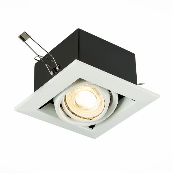 st250.558.01-sv-k-vstr.-chernyj-belyj-gu10-150w-ip20-l126xw126xh70-220v-bez-lamp-vstraivaemye-svetilniki-2 ST250.558.01 Св-к встр. Черный, Белый GU10 1*50W  IP20 L126xW126xH70 220V Без ламп Встраиваемые светильники — изображение 3