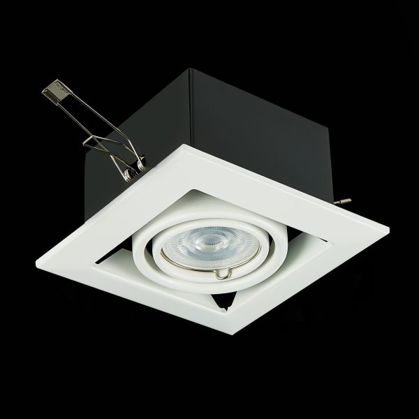 st250.558.01-sv-k-vstr.-chernyj-belyj-gu10-150w-ip20-l126xw126xh70-220v-bez-lamp-vstraivaemye-svetilniki-3 ST250.558.01 Св-к встр. Черный, Белый GU10 1*50W  IP20 L126xW126xH70 220V Без ламп Встраиваемые светильники — изображение 4