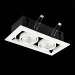 ST250.558.02 Св-к встр. Черный, Белый GU10 2*50W  IP20 L245xW126xH70 220V Без ламп Встраиваемые светильники — изображение 4