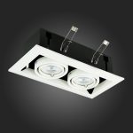 ST250.558.02 Св-к встр. Черный, Белый GU10 2*50W  IP20 L245xW126xH70 220V Без ламп Встраиваемые светильники — изображение 5