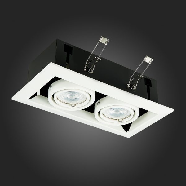 st250.558.02-sv-k-vstr.-chernyj-belyj-gu10-250w-ip20-l245xw126xh70-220v-bez-lamp-vstraivaemye-svetilniki-4 ST250.558.02 Св-к встр. Черный, Белый GU10 2*50W  IP20 L245xW126xH70 220V Без ламп Встраиваемые светильники — изображение 5