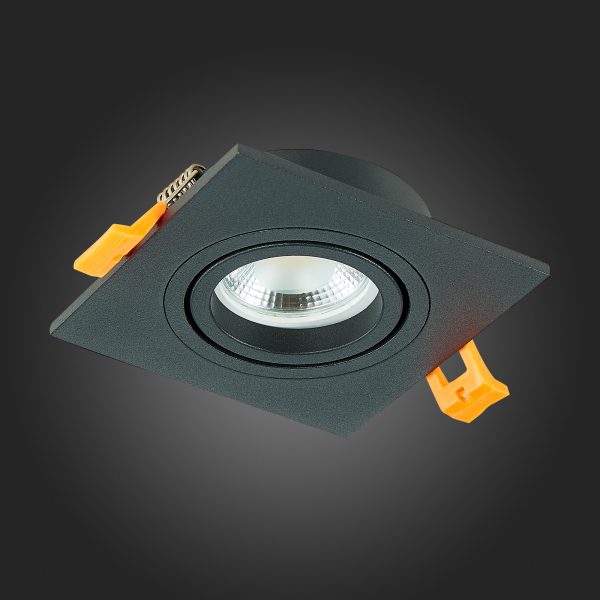 ST251.408.01 Св-к встр. Черный GU10 1*50W  IP20 L92xW92xH27 220V Без ламп Встраиваемые светильники — изображение 5