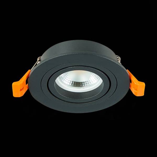 ST251.418.01 Св-к встр. Черный GU10 1*50W  IP20 L90xW90xH27 220V Без ламп Встраиваемые светильники — изображение 4