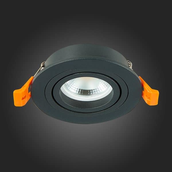 ST251.418.01 Св-к встр. Черный GU10 1*50W  IP20 L90xW90xH27 220V Без ламп Встраиваемые светильники — изображение 5