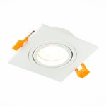 ST251.508.01 Св-к встр. Белый GU10 1*50W  IP20 L92xW92xH27 220V Без ламп Встраиваемые светильники — изображение 3