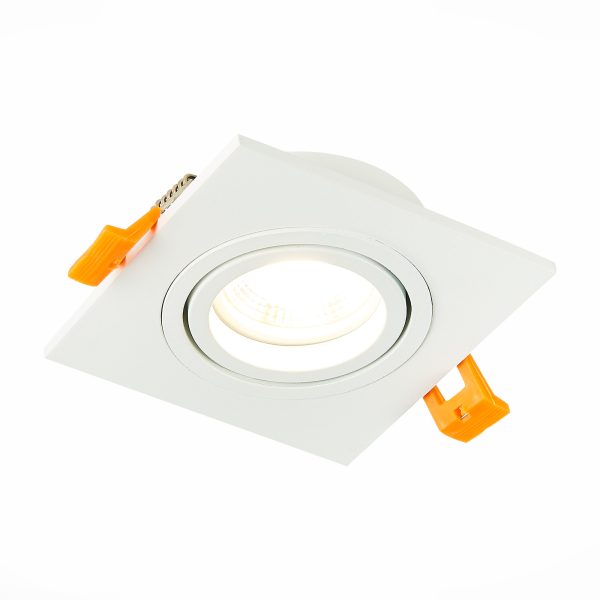 ST251.508.01 Св-к встр. Белый GU10 1*50W  IP20 L92xW92xH27 220V Без ламп Встраиваемые светильники — изображение 3