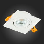 ST251.508.01 Св-к встр. Белый GU10 1*50W  IP20 L92xW92xH27 220V Без ламп Встраиваемые светильники — изображение 5