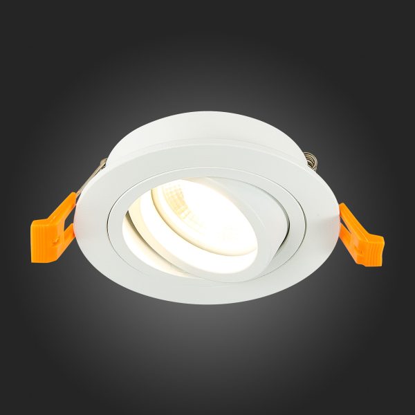 ST251.518.01 Св-к встр. Белый GU10 1*50W  IP20 L90xW90xH27 220V Без ламп Встраиваемые светильники — изображение 2