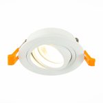 ST251.518.01 Св-к встр. Белый GU10 1*50W IP20 L90xW90xH27 220V Без ламп Встраиваемые светильники — изображение 3