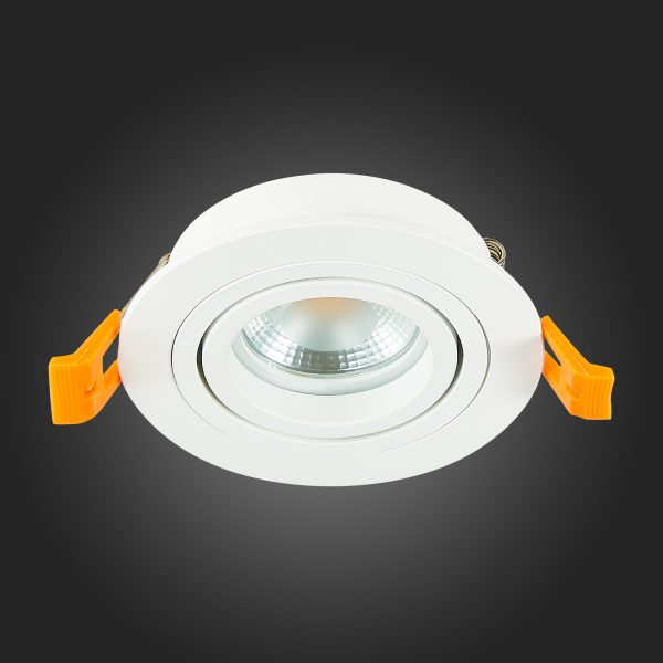 ST251.518.01 Св-к встр. Белый GU10 1*50W  IP20 L90xW90xH27 220V Без ламп Встраиваемые светильники — изображение 5