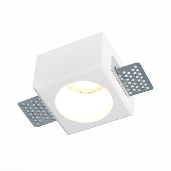 st252.508.01-sv-k-vstr.-iz-gipsa-belyj-gu10-150w-ip20-l80xw80xh52-180-240v-bez-lamp-vstraivaemye-svetilniki-2 ST252.508.01 Св-к встр. из гипса Белый GU10 1*50W  IP20 L80xW80xH52 180-240V Без ламп Встраиваемые светильники — изображение 3