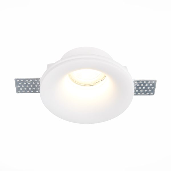 st254.318.01-sv-k-vstr.-iz-gipsa-belyj-gu10-150w-ip20-d120xh50-180-240v-bez-lamp-vstraivaemye-svetilniki-2 ST254.318.01 Св-к встр. из гипса Белый GU10 1*50W  IP20 D120xH50 180-240V Без ламп Встраиваемые светильники — изображение 3