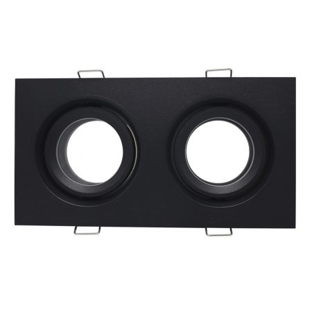 ST255.428.02 Св-к встр. Черный GU10 2*50W IP65 L180xW90xH40 220V Без ламп Встраиваемые светильники
