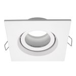 ST255.518.01 Св-к встр. Белый GU10 1*50W  IP65 L96xW96xH45 220V Без ламп Встраиваемые светильники