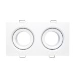 ST255.528.02 Св-к встр. Белый GU10 2*50W  IP65 L180xW90xH40 220V Без ламп Встраиваемые светильники