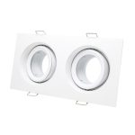 ST255.528.02 Св-к встр. Белый GU10 2*50W  IP65 L180xW90xH40 220V Без ламп Встраиваемые светильники — изображение 3