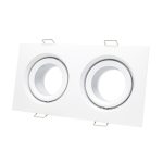 ST255.528.02 Св-к встр. Белый GU10 2*50W  IP65 L180xW90xH40 220V Без ламп Встраиваемые светильники — изображение 4