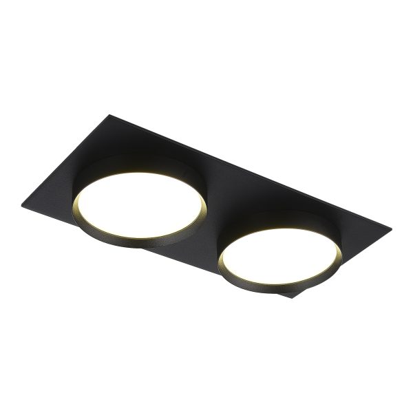 ST258.408.02 Св-к встр. Черный GX53 2*50W IP20 L220xW109xH43 220V Без ламп Встраиваемые светильники — изображение 2