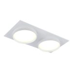 ST258.508.02 Св-к встр. Белый GX53 2*50W IP20 L220xW109xH43 220V Без ламп Встраиваемые светильники — изображение 2