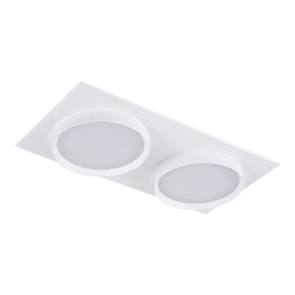 ST258.508.02 Св-к встр. Белый GX53 2*50W IP20 L220xW109xH43 220V Без ламп Встраиваемые светильники — изображение 3