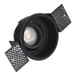 ST262.408.01 Св-к встр. Черный GU10 1*50W IP20 D91