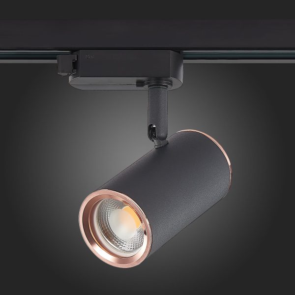 ST301.426.01 Св-к трек. Черный GU10 1*50W L104xW54xH111 220V Без ламп Однофазная трековая система — изображение 5