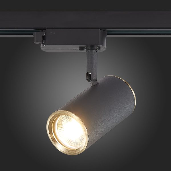 ST301.436.01 Св-к трек. Черный GU10 1*50W L104xW54xH111 220V Без ламп Однофазная трековая система — изображение 2