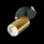 ST303.208.01 Св-к встр. Золотистый GU10 1*50W IP20 D90xH175 220V Без ламп Встраиваемые светильники — изображение 4