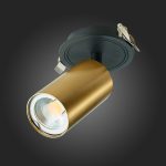 ST303.208.01 Св-к встр. Золотистый GU10 1*50W IP20 D90xH175 220V Без ламп Встраиваемые светильники — изображение 5