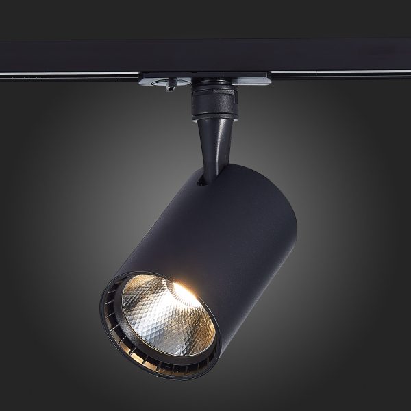 ST351.446.30.36 Св-к трек. Черный LED 1*30W 4000K 2 700Lm Ra?90 36° IP20 L139xW89xH194 100-240V Однофазная трековая система — изображение 2