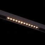 ST361.436.12 Магнитный трековый светильник Черный LED 1*12W 3000K 1 009Lm Ra>90 36° IP20 L222xW22xH4 SKYLINE 48
