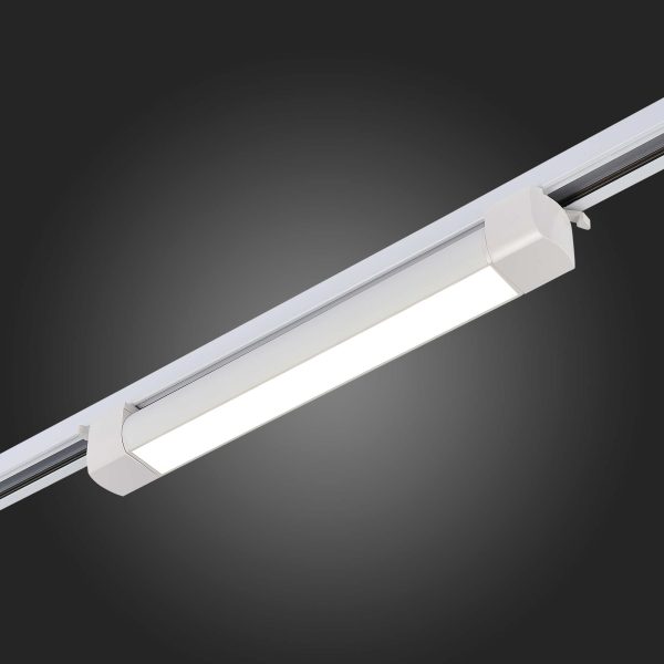ST368.536.20 Св-к трек. Белый LED 1*20W 3000K 1 450Lm Ra>90 120° IP20 L387xW49xH54 170-240V Однофазная трековая система — изображение 5