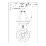 ST603.543.114 Светильник подвесной ST-Luce Белый/Белый LED 1*114W 4000K Подвесные светильники — изображение 5