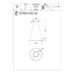ST603.543.22 Светильник подвесной ST-Luce Белый/Белый LED 1*22W 4000K Подвесные светильники — изображение 5
