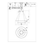 ST603.543.56 Светильник подвесной ST-Luce Белый/Белый LED 1*56W 4000K Подвесные светильники — изображение 5
