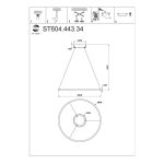 ST604.443.34 Светильник подвесной ST-Luce Черный/Белый LED 1*34W 4000K Подвесные светильники — изображение 5