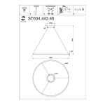 ST604.443.46 Светильник подвесной ST-Luce Черный/Белый LED 1*46W 4000K Подвесные светильники — изображение 5
